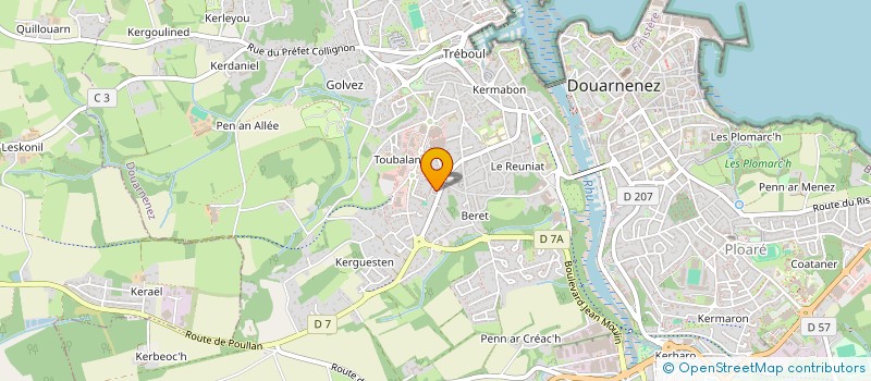 localisation de l'entreprise MONSIEUR THEO BEN SALAH  DOUARNENEZ