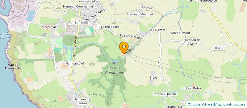 localisation de l'entreprise MONSIEUR THEO BENARD  FLAMANVILLE