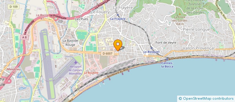 localisation de l'entreprise MONSIEUR THEO BENAZET à CANNES