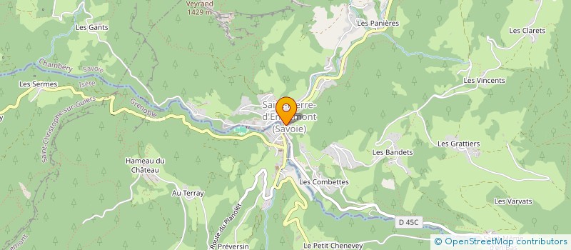 localisation de l'entreprise MONSIEUR THEO BENEDETTO  SAINT-PIERRE-D'ENTREMONT