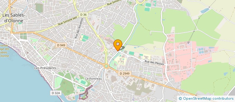 localisation de l'entreprise MONSIEUR THEO BLANCHARD  LES SABLES D'OLONNE