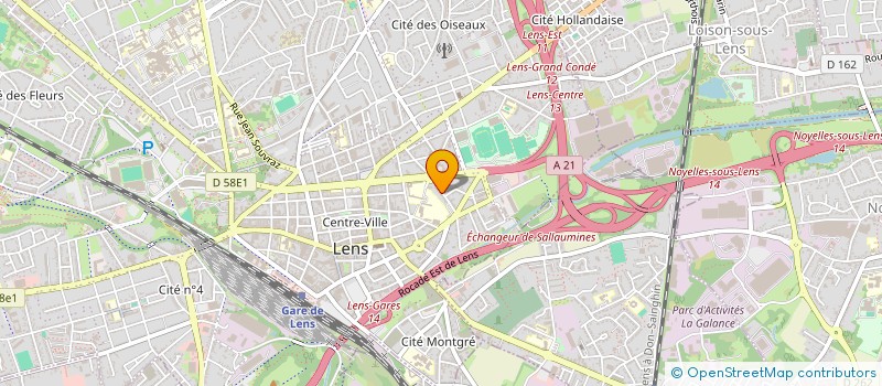 localisation de l'entreprise MONSIEUR THEO BLOT  LENS