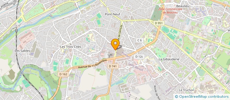 localisation de l'entreprise MONSIEUR THEO BLUGEON  POITIERS