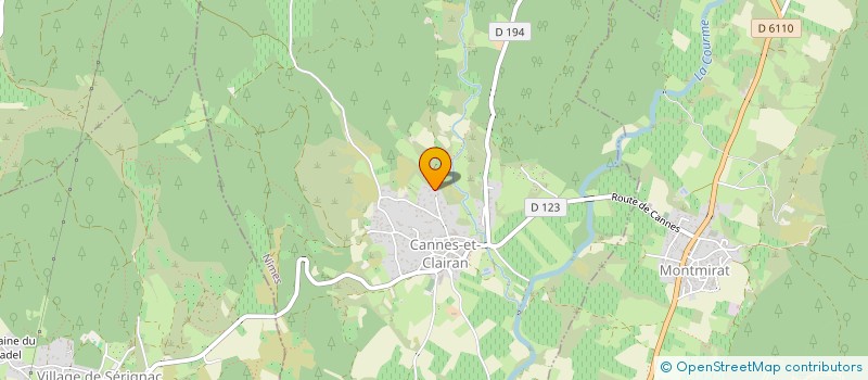 localisation de l'entreprise MONSIEUR THEO BONNET  CANNES-ET-CLAIRAN