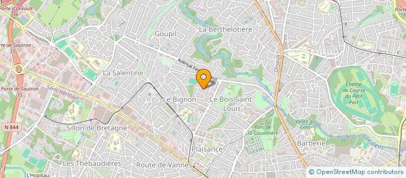 localisation de l'entreprise MONSIEUR THEO BONNET à ORVAULT