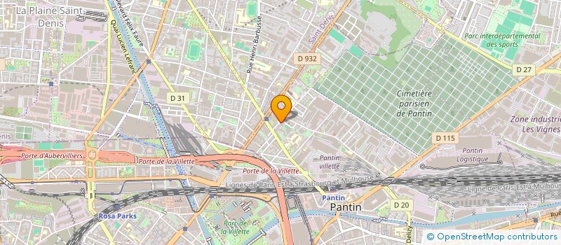 localisation de l'entreprise MONSIEUR THEO BOUDHINA  PANTIN