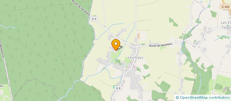 localisation de l'entreprise MONSIEUR THEO BOULET  LES HAYS