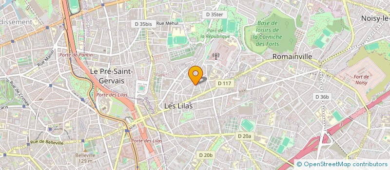 localisation de l'entreprise MONSIEUR THEO BOUTIGNY à LES LILAS