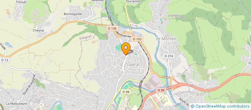 localisation de l'entreprise MONSIEUR THEO BREDOIRE  CHADRAC