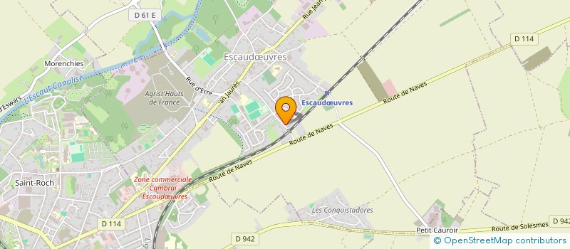 localisation de l'entreprise MONSIEUR THEO BRILLON  ESCAUDUVRES