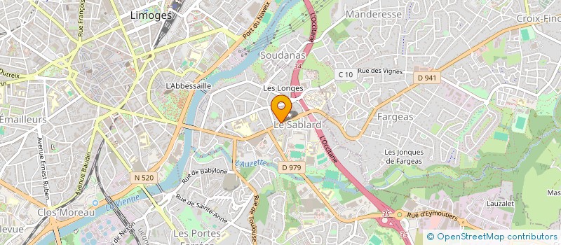 localisation de l'entreprise MONSIEUR THEO BROCARD à LIMOGES