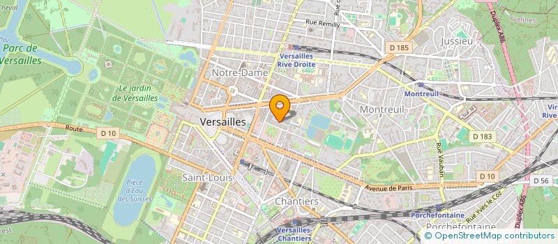 localisation de l'entreprise MONSIEUR THEO CALMET à VERSAILLES