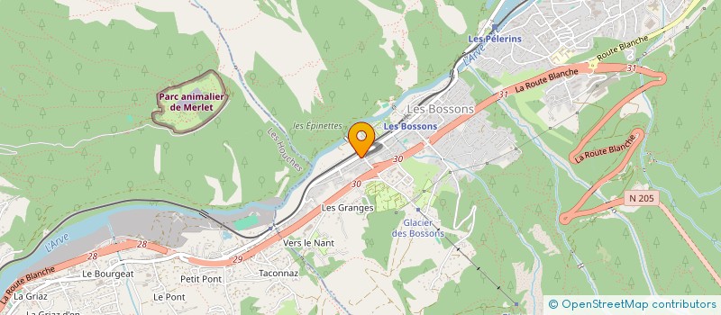 localisation de l'entreprise MONSIEUR THEO CARDOLETTI à LES HOUCHES
