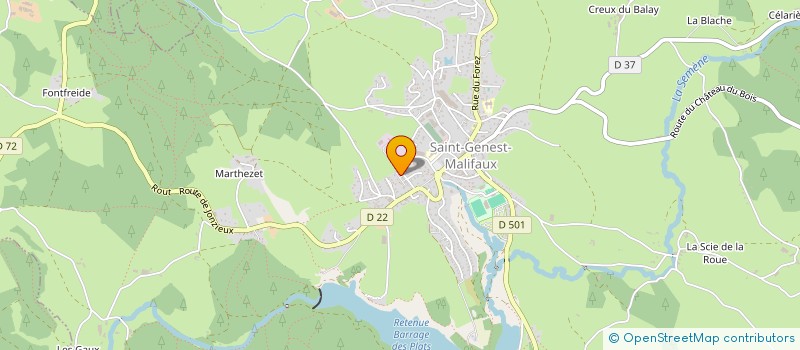 localisation de l'entreprise MONSIEUR THEO CATALANO  SAINT-GENEST-MALIFAUX