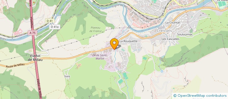 localisation de l'entreprise MONSIEUR THEO CAZES  CREISSELS