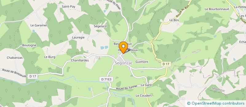 localisation de l'entreprise MONSIEUR THEO CHARBONNEAU  SEGONZAC