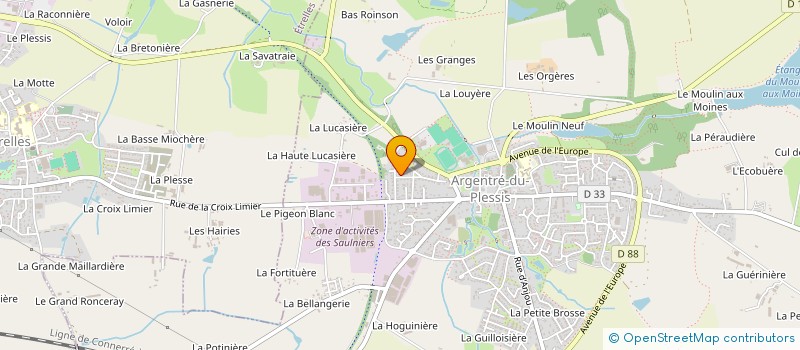 localisation de l'entreprise MONSIEUR THEO CHUPIN  ARGENTRE-DU-PLESSIS