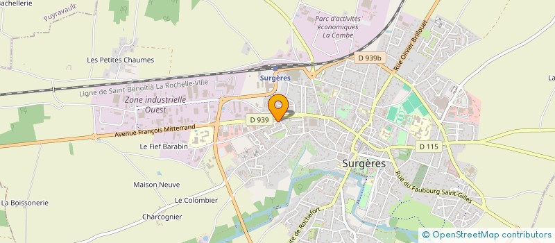 localisation de l'entreprise MONSIEUR THEO COIRIER  SURGERES