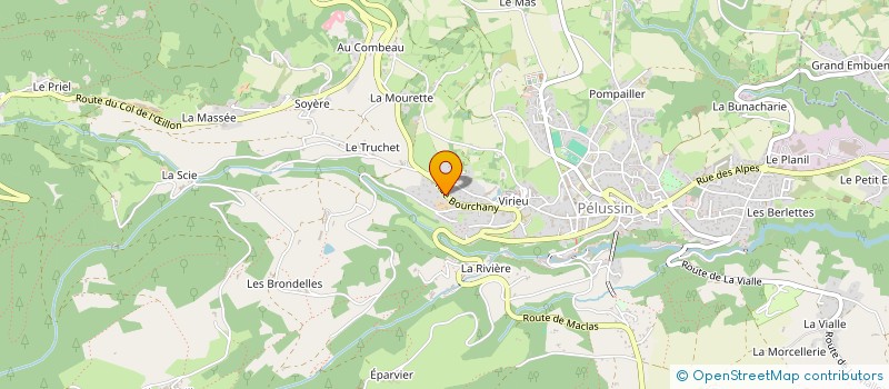 localisation de l'entreprise MONSIEUR THEO COLOMBIES à PELUSSIN