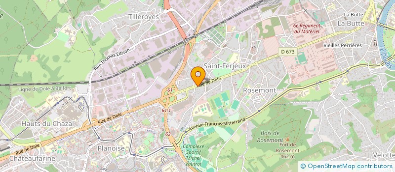 localisation de l'entreprise MONSIEUR THEO CONRY  BESANCON