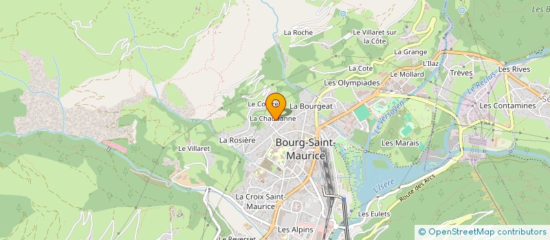 localisation de l'entreprise MONSIEUR THEO COUYOUMDJIAN  BOURG-SAINT-MAURICE