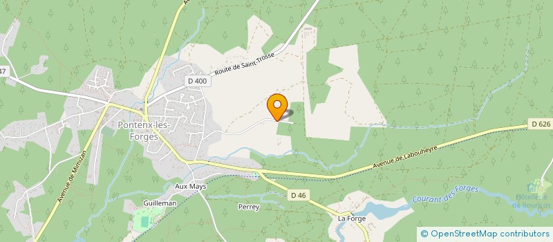 localisation de l'entreprise MONSIEUR THEO CRAMPETTE  PONTENX-LES-FORGES