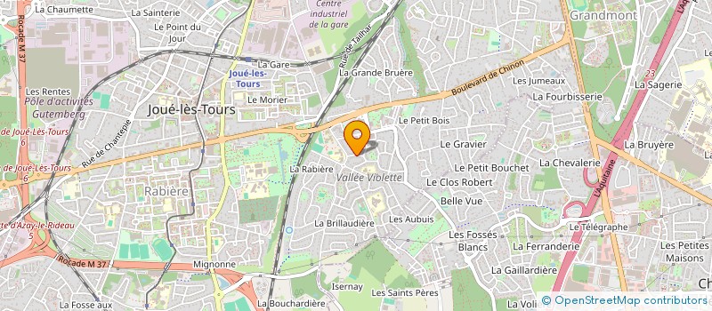 localisation de l'entreprise MONSIEUR THEO CREPIN  JOUE-LES-TOURS