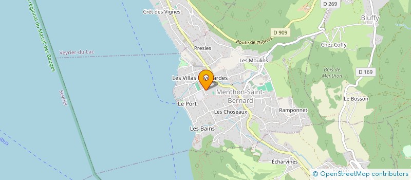 localisation de l'entreprise MONSIEUR THEO DAGUE  MENTHON-SAINT-BERNARD