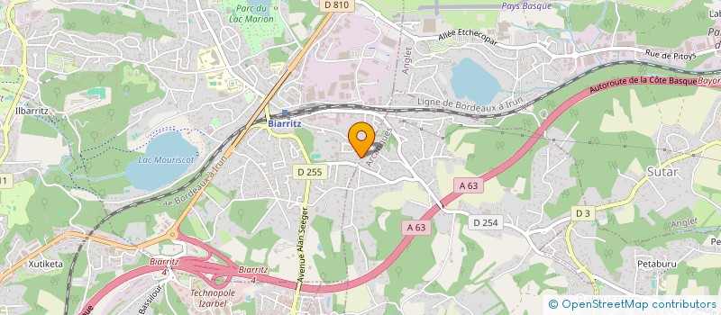 localisation de l'entreprise MONSIEUR THEO DE BETELU  BIARRITZ