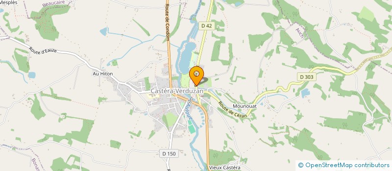 localisation de l'entreprise MONSIEUR THEO DE PRADA  CASTERA-VERDUZAN