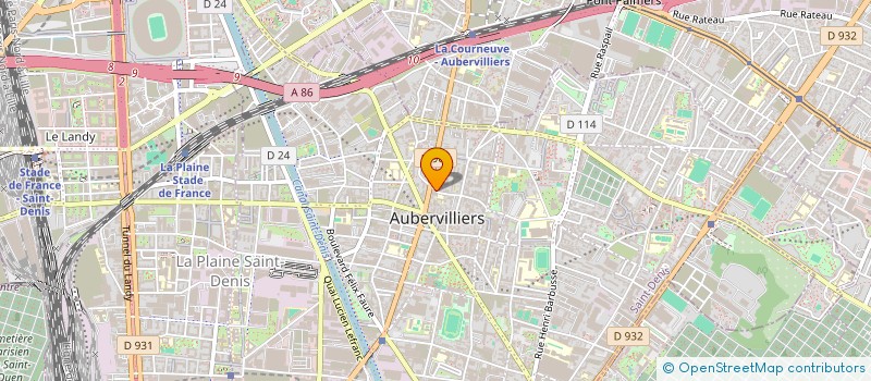 localisation de l'entreprise MONSIEUR THEO DEBONDANT à AUBERVILLIERS