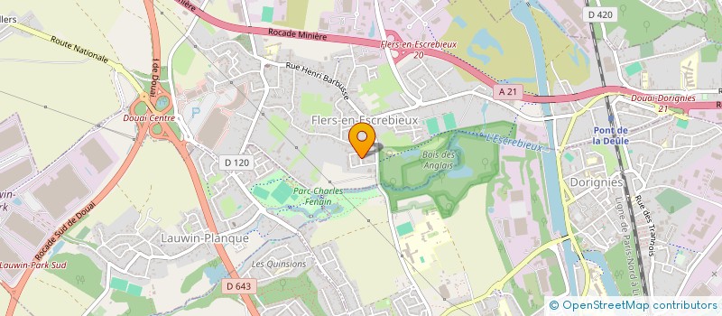 localisation de l'entreprise MONSIEUR THEO DEGAVE  FLERS EN ESCREBIEUX