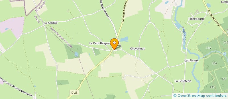 localisation de l'entreprise MONSIEUR THEO DETAVERNIER  SAINT-BONNET-TRONCAIS