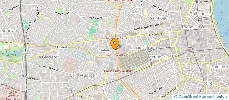 localisation de l'entreprise MONSIEUR THEO DUDERMEL à BORDEAUX