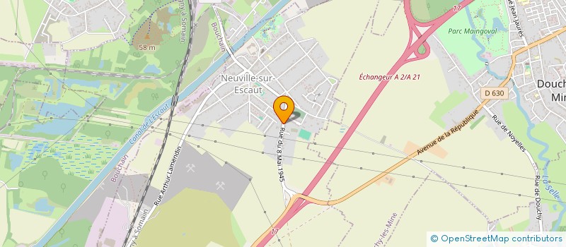 localisation de l'entreprise MONSIEUR THEO DUFOUR  NEUVILLE-SUR-ESCAUT