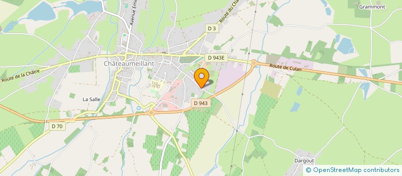 localisation de l'entreprise MONSIEUR THEO DUMONTET  CHATEAUMEILLANT