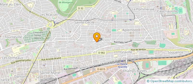 localisation de l'entreprise MONSIEUR THEO DUPRE à LE HAVRE