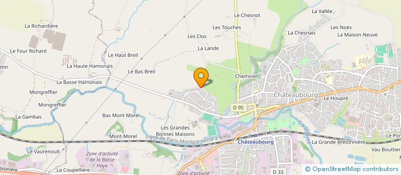 localisation de l'entreprise MONSIEUR THEO DURAND  CHATEAUBOURG