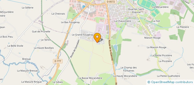 localisation de l'entreprise MONSIEUR THEO FAUCHEUX  VITRE