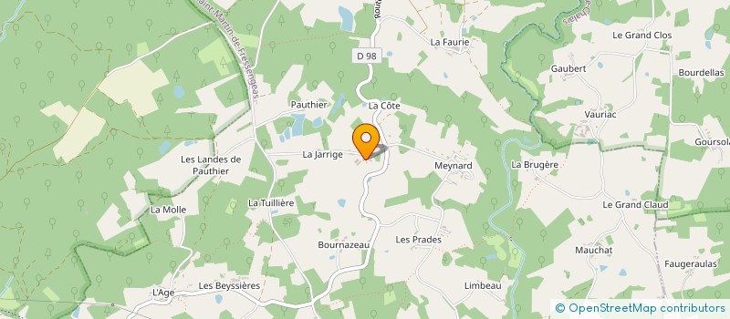 localisation de l'entreprise MONSIEUR THEO FAVARD à SAINT-MARTIN-DE-FRESSENGEAS