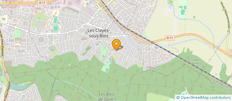 localisation de l'entreprise MONSIEUR THEO FERNANDES  LES CLAYES-SOUS-BOIS