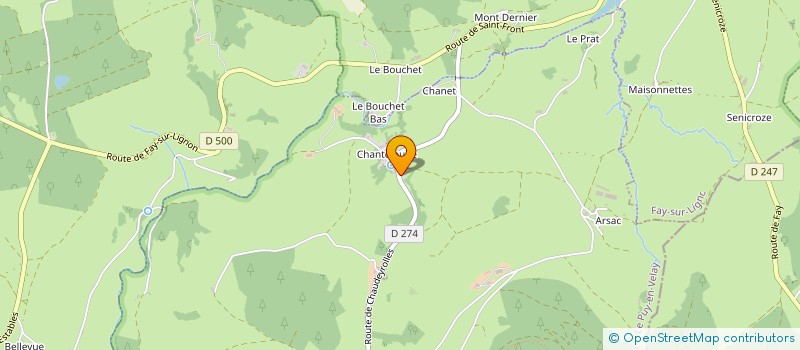 localisation de l'entreprise MONSIEUR THEO FONTAINE  CHAUDEYROLLES