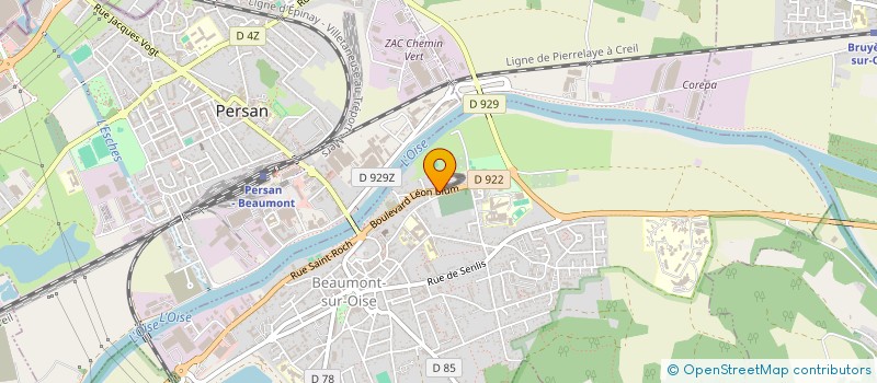 localisation de l'entreprise MONSIEUR THEO FONTAINE  BEAUMONT-SUR-OISE