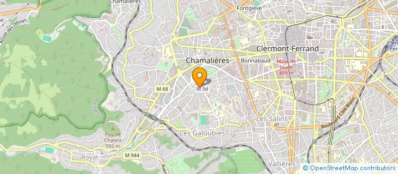 localisation de l'entreprise MONSIEUR THEO FOUILLOUX  CHAMALIERES