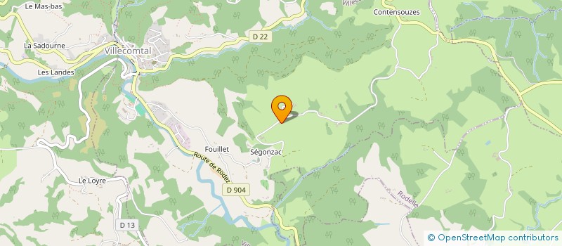 localisation de l'entreprise MONSIEUR THEO FOULQUIER  VILLECOMTAL