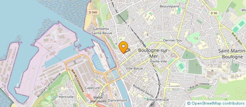 localisation de l'entreprise MONSIEUR THEO FOUQUET  BOULOGNE-SUR-MER