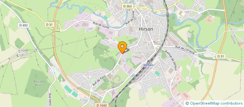 localisation de l'entreprise MONSIEUR THEO FRAIKIN  HIRSON