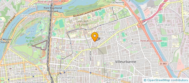 localisation de l'entreprise MONSIEUR THEO-FRANCOIS POLLET  VILLEURBANNE