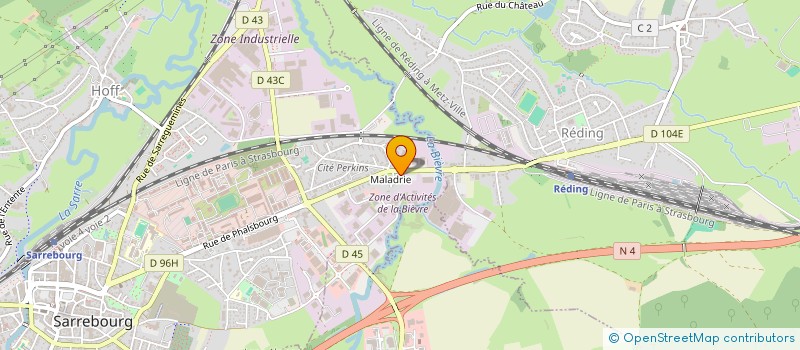 localisation de l'entreprise MONSIEUR THEO GANIS à SARREBOURG