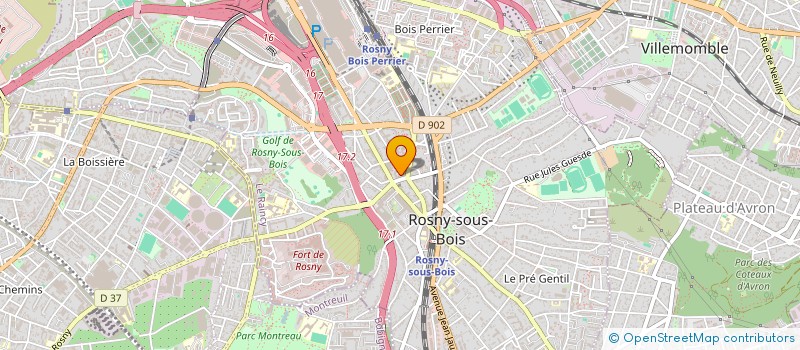 localisation de l'entreprise MONSIEUR THEO GAUTHIER à ROSNY-SOUS-BOIS